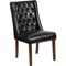 Flash Furniture HERCULES Preston Series Black Leather Tufted Parsons Chair